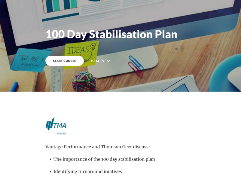 100 day stabilisation plan